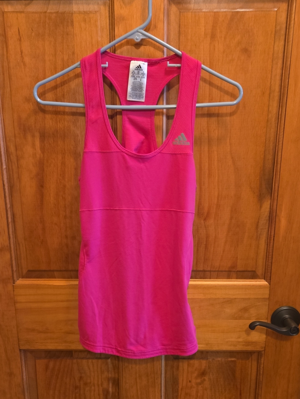 adidas Women's Hot Pink Racer Back Tank